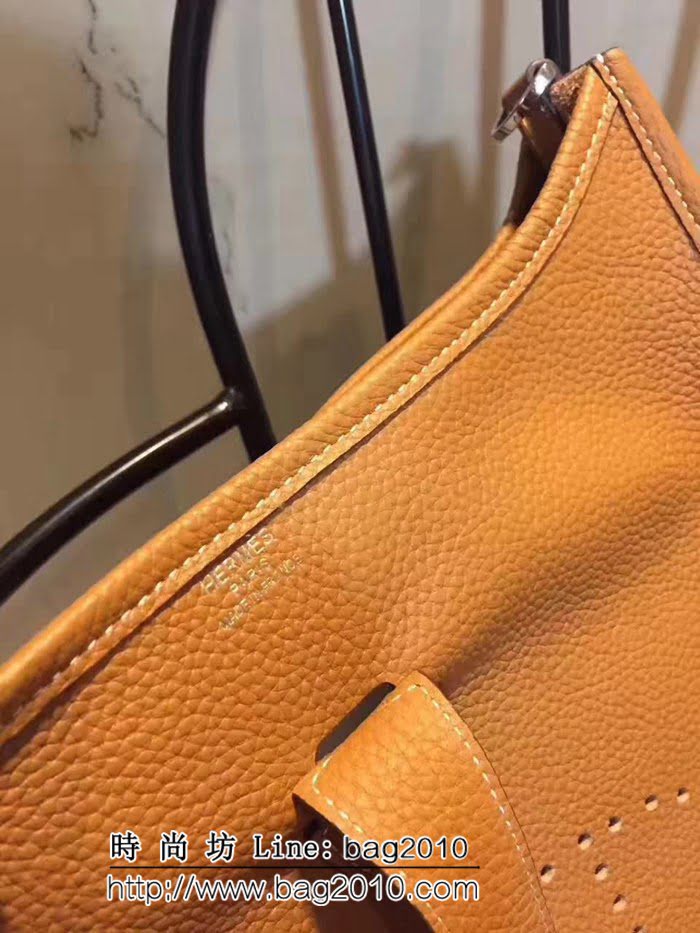 愛馬仕Hermes Evelyn伊芙琳 頭層牛皮單肩斜挎包 男女同款 0AM1375
